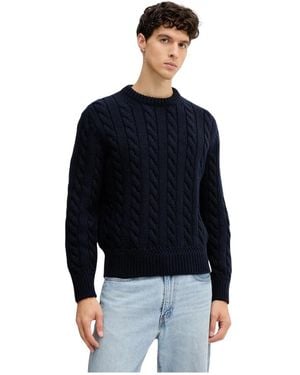 Bally Pullover Mit Zopfmuster - Schwarz