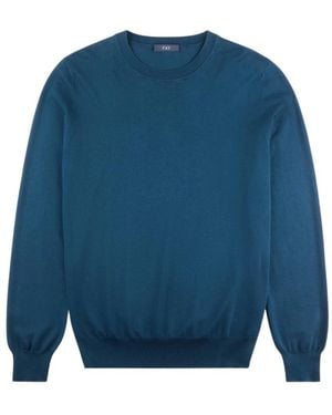 Fay Round-Neck Knitwear - Bleu