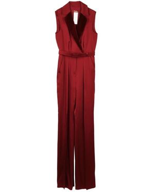 Max Mara Satijnen Jumpsuit - Rood