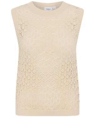 Saint Tropez Round-Neck Knitwear - Neutro