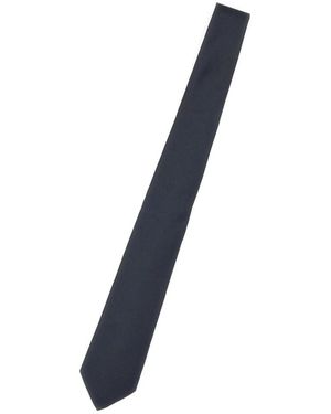Tagliatore Accessoires ,Blauw ,Satijn Satijnen Stropdas - Zwart