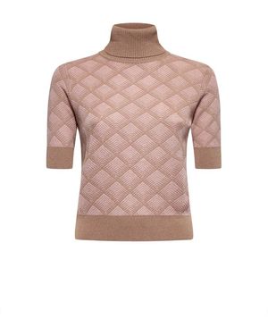 Silvian Heach Kurzarmshirt Mit Rautenmuster - Pink