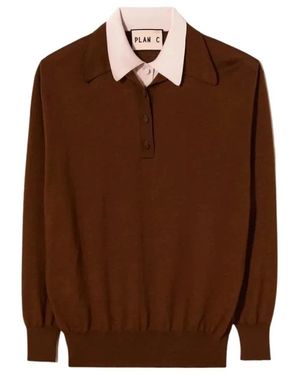Plan C Polo Shirts - Marron