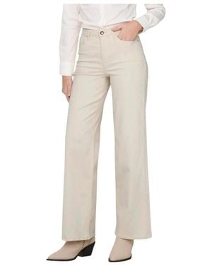 ONLY Madison Blush Hw Wide Jeans - Naturel