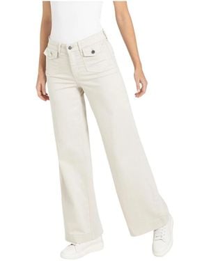 M·a·c Wide Jeans - White
