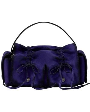 Acne Studios Multipocket Bleached Handtasche - Blau