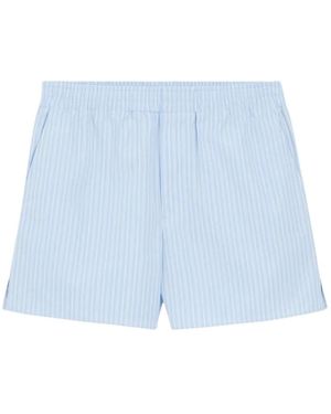 Ami Paris Baumwollshorts Mit Gummizug - Blau