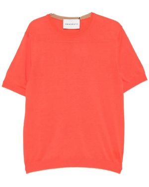 Amaranto Round-Neck Knitwear - Red