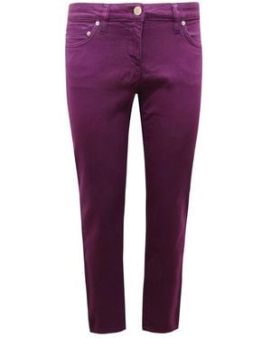 Roberto Cavalli Slim-Fit Trousers - Paars