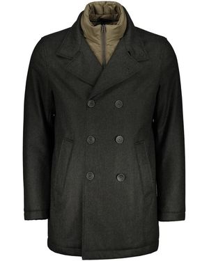 Herno Double-Breasted Coats - Negro