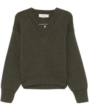 Rohe V-Neck Knitwear - Verde
