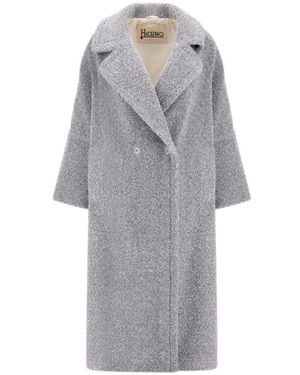 Herno Double-Breasted Coats - Gris