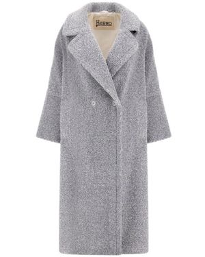 Herno Faux Fur Coat - Grijs
