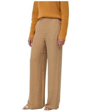 Michael Kors Gemusterte Marlenehose - Natur