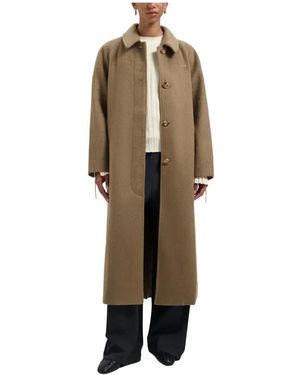 OLAF HUSSEIN Single-Breasted Coats - Neutro