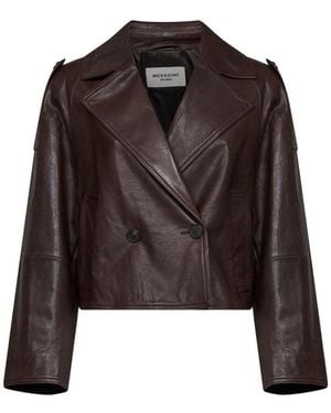 Weekend by Maxmara Felino Leren Jas - Bruin