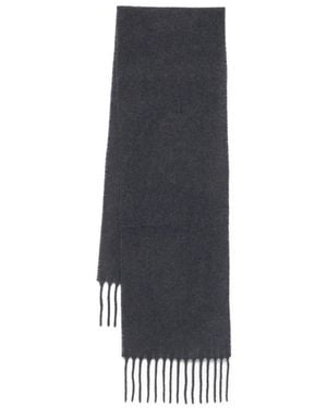 Alysi Fringed Wool Scarf - Grau