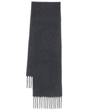 Alysi Fringed Wool Scarf - Grau
