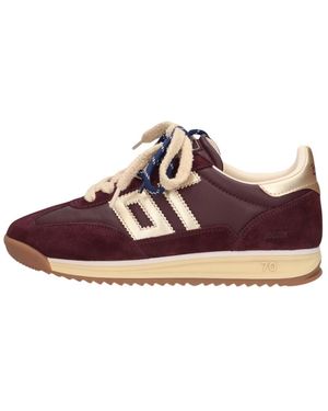Back70 Schoenen ,Rood ,Leer Back 70 Sneakers Jogger Bordeaux