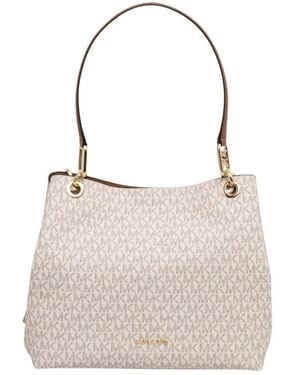 Michael Kors Kensington Large Signature Logo Tote Bag - Grijs