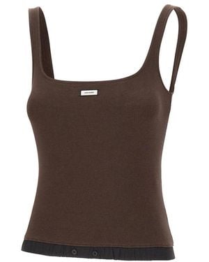 Entire studios Sleeveless Tops - Brown