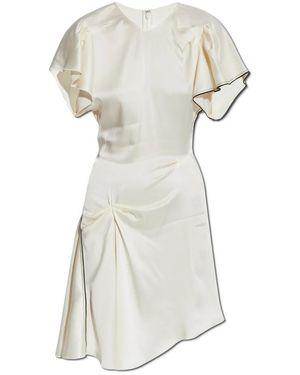 Victoria Beckham Gedrapeerde Jurk - Wit