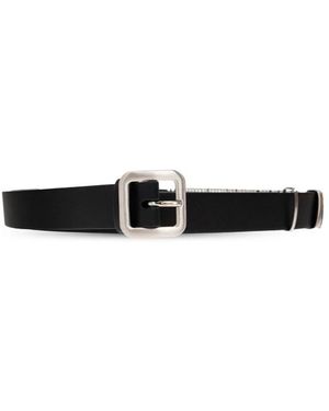 Jil Sander Flacher Quadratischer Gürtel - Schwarz