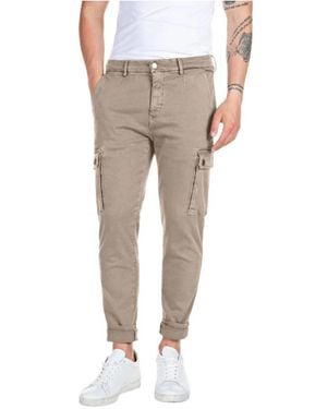 Replay Slim-Fit Pants - Natural