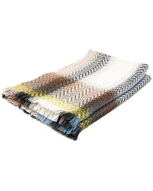 Missoni Accessoires ,Veelkleurig ,Wol Check New Throw - Wit