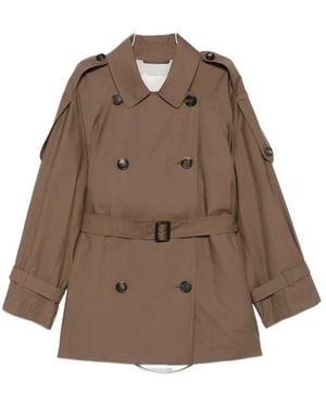 Max Mara Caroline Korte Trenchcoat - Bruin