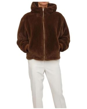 Marella Emme Jacke Aus Kunstpelz - Braun