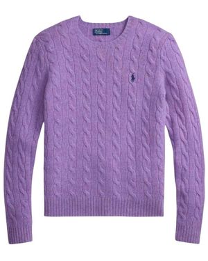 Polo Ralph Lauren Iconische Ronde Hals Trui - Paars