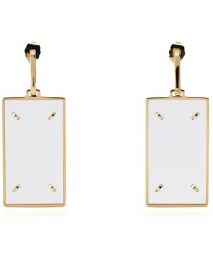 Maison Margiela Accessoires ,Geel ,Earrings - Wit