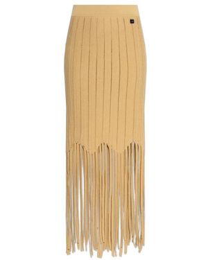 Balmain Decoratieve Gebreide Rok - Naturel