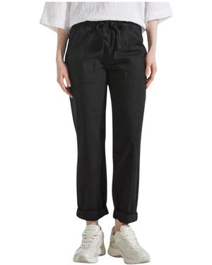 Deha Stretch Poplin Rechte Broek - Zwart