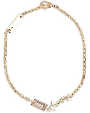 Saint Laurent Cassandre Bedelarmband - Metallic