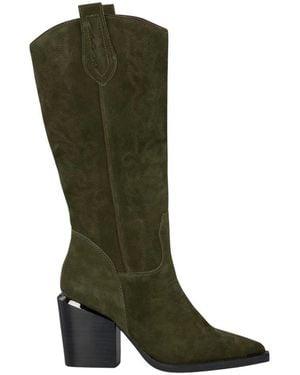 Alma En Pena. Cowboy & Biker Boots - Green
