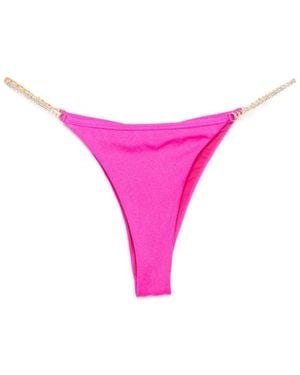 Chiara Ferragni Badmode ,Roze ,Bikini Broek Met Logo-Embleem - Paars