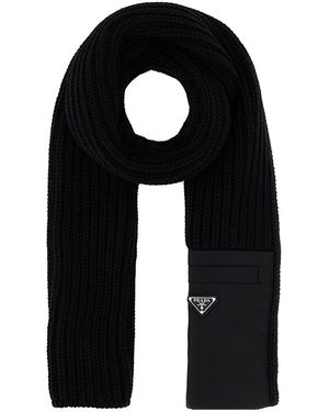 Prada Accessoires ,Zwart ,Sjaal