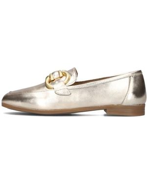 Aiyana Gouden Loafers Met Elegant Detail - Geel