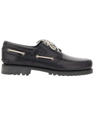 Timberland Schoenen ,Zwart ,Leer Authentieke Sailorschoenen