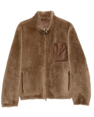 Salvatore Santoro Faux Fur & Shearling Jackets - Marrón