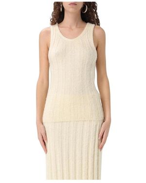 KHAITE Sleeveless Tops - Neutro