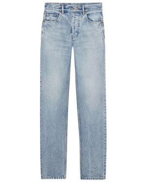 Saint Laurent Straight Fit Jeans - Blue
