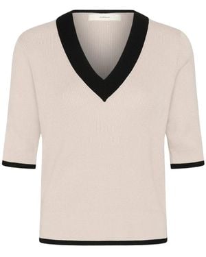 Inwear Truien & Vesten ,Leenah V-Hals Blouse - Naturel