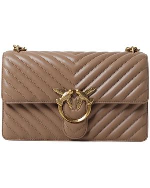 Pinko Gewatteerde Schoudertas - Bruin