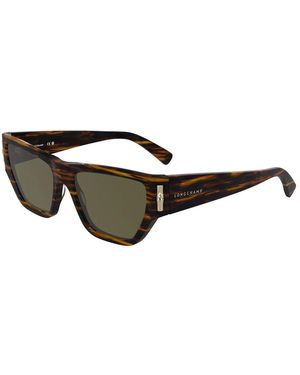 Longchamp Accessoires ,Bruin ,Lo 774S-211 Zonnebril - Zwart
