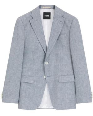 HUGO H-Hutson-262 Jas - Blauw