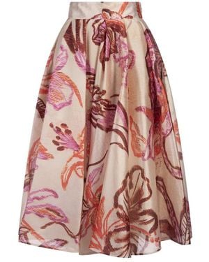 Stella Jean Midi Skirts - Red