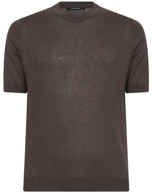 Tagliatore Round-Neck Knitwear - Grey